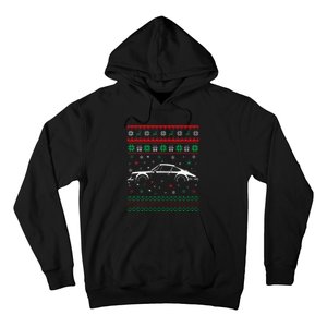 911 Silhouette Ugly Christmas Sweater Car Lover Gifts Hoodie