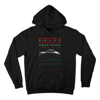 911 Silhouette Ugly Christmas Sweater Car Lover Gifts Hoodie