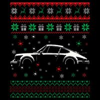 911 Silhouette Ugly Christmas Sweater Car Lover Gifts Impact Tech Backpack