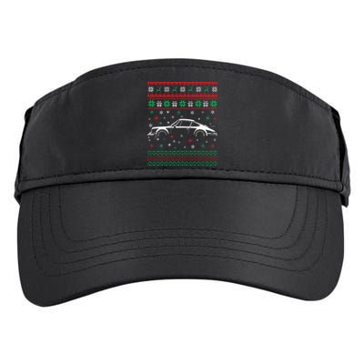 911 Silhouette Ugly Christmas Sweater Car Lover Gifts Adult Drive Performance Visor