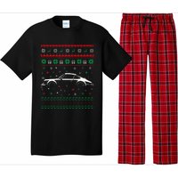 911 Silhouette Ugly Christmas Sweater Car Lover Gifts Pajama Set