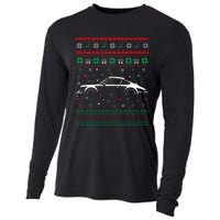 911 Silhouette Ugly Christmas Sweater Car Lover Gifts Cooling Performance Long Sleeve Crew