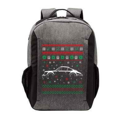 911 Silhouette Ugly Christmas Sweater Car Lover Gifts Vector Backpack