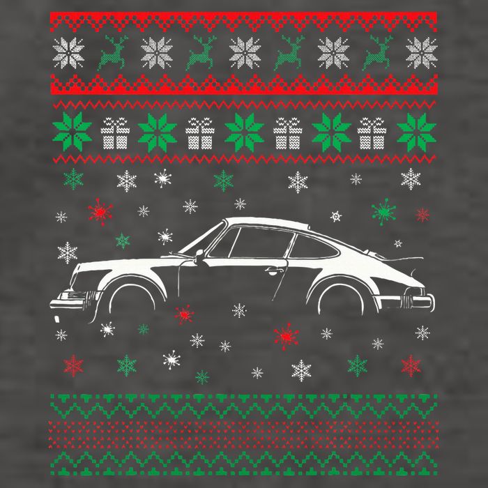 911 Silhouette Ugly Christmas Sweater Car Lover Gifts Vector Backpack