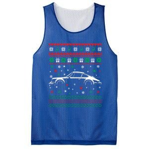 911 Silhouette Ugly Christmas Car Lover Funny Gift Mesh Reversible Basketball Jersey Tank