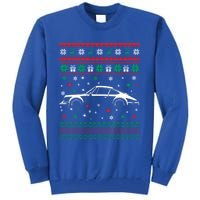 911 Silhouette Ugly Christmas Car Lover Funny Gift Tall Sweatshirt