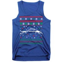 911 Silhouette Ugly Christmas Car Lover Funny Gift Tank Top