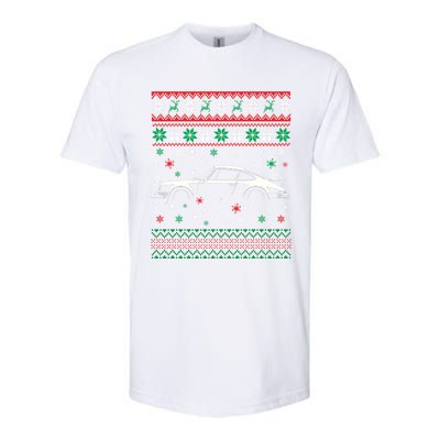 911 Silhouette Ugly Christmas Car Lover Funny Gift Softstyle CVC T-Shirt