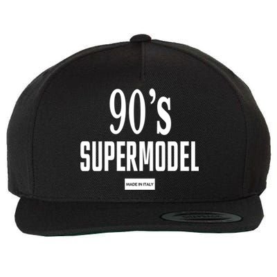 90S Supermodel Vintage Trendy Wool Snapback Cap