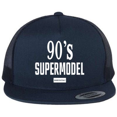 90S Supermodel Vintage Trendy Flat Bill Trucker Hat