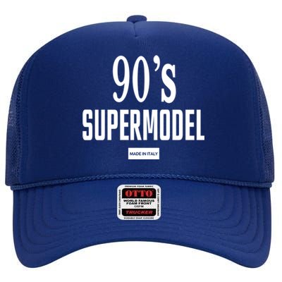 90S Supermodel Vintage Trendy High Crown Mesh Back Trucker Hat