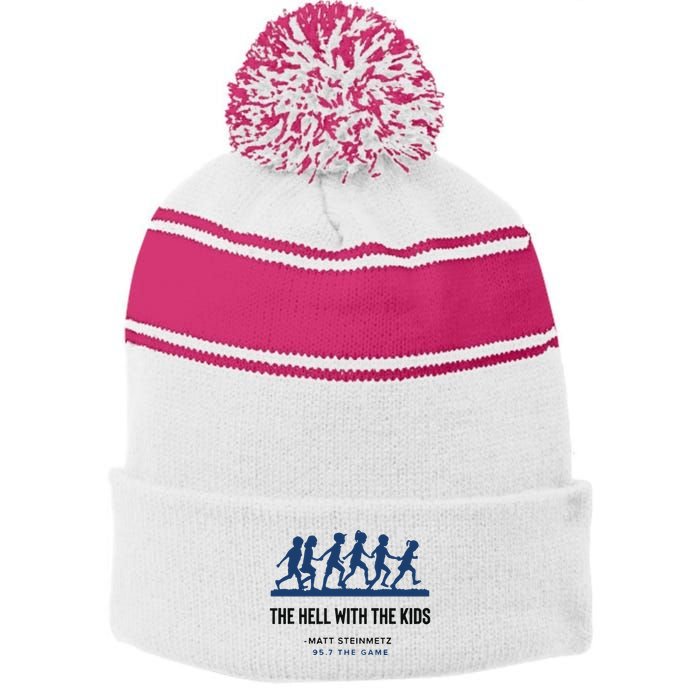 957 The Game Hell With The Stripe Pom Pom Beanie