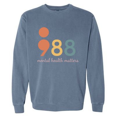 988 Tal Health Matters Christmas Mother Day Costume Gift Garment-Dyed Sweatshirt