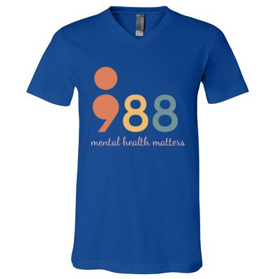 988 Tal Health Matters Christmas Mother Day Costume Gift V-Neck T-Shirt