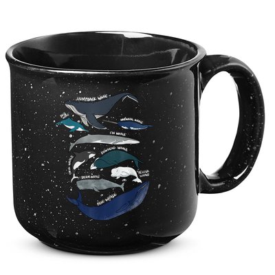 9 Types Of Whales Shirt Whale Breeds Species Whale 15oz Campfire Ceramic Mug