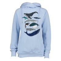 9 Types Of Whales Shirt Whale Breeds Species Whale Womens Funnel Neck Pullover Hood