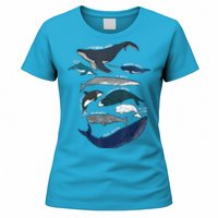 9 Types Of Whales Shirt Whale Breeds Species Whale Women's T-Shirt