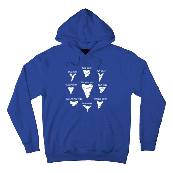 9 Types Of Sharks Teeth Species Biology Life Tooth Collector Gift Hoodie