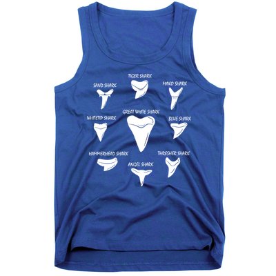 9 Types Of Sharks Teeth Species Biology Life Tooth Collector Gift Tank Top