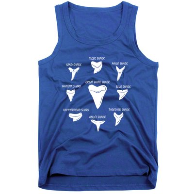 9 Types Of Sharks Teeth Species Biology Life Tooth Collector Gift Tank Top