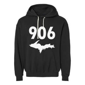 906 Upper Peninsula Yooper Upper Michigan Garment-Dyed Fleece Hoodie