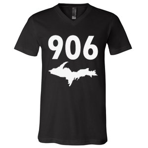 906 Upper Peninsula Yooper Upper Michigan V-Neck T-Shirt