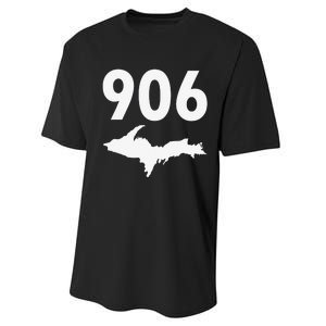 906 Upper Peninsula Yooper Upper Michigan Performance Sprint T-Shirt