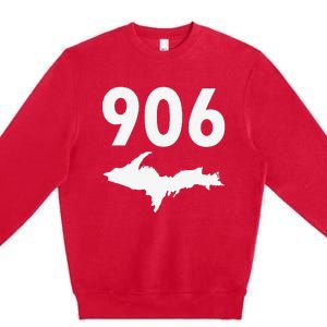 906 Upper Peninsula Yooper Upper Michigan Premium Crewneck Sweatshirt