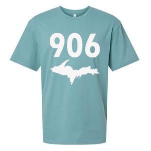 906 Upper Peninsula Yooper Upper Michigan Sueded Cloud Jersey T-Shirt