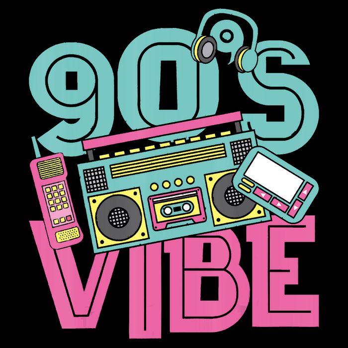 90s Vibe 1990 Music Costume Party Retro Cooling Performance Crew T-Shirt