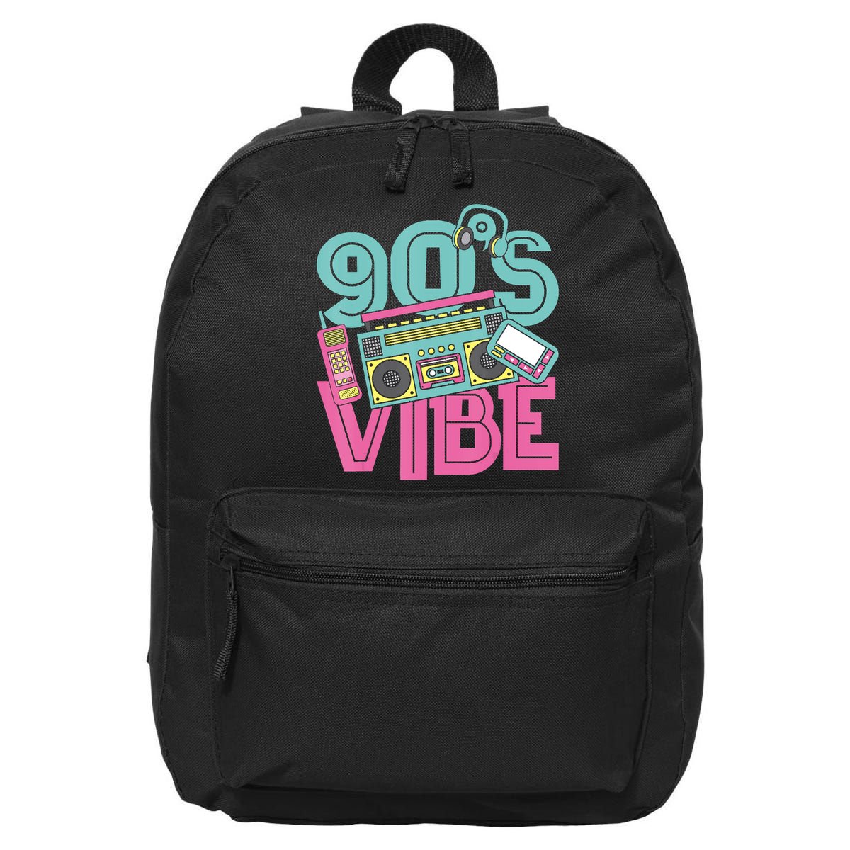 90s Vibe 1990 Music Costume Party Retro 16 in Basic Backpack