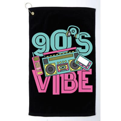 90s Vibe 1990 Music Costume Party Retro Golf Towel