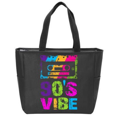 90s Vibe 1990s Music Lover Nineties Costume Party Zip Tote Bag