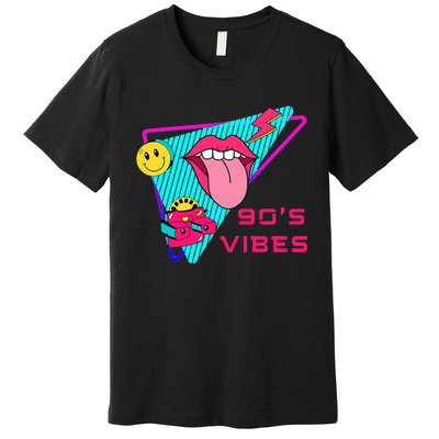 90's Vibes 1990s Fashion 90s Theme Outfit Nineties Party Premium T-Shirt