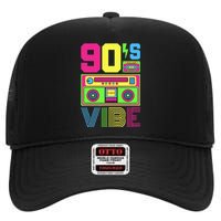 90s Vibe 1990 Style Fashion 90 Theme Outfit Nineties Costume High Crown Mesh Back Trucker Hat