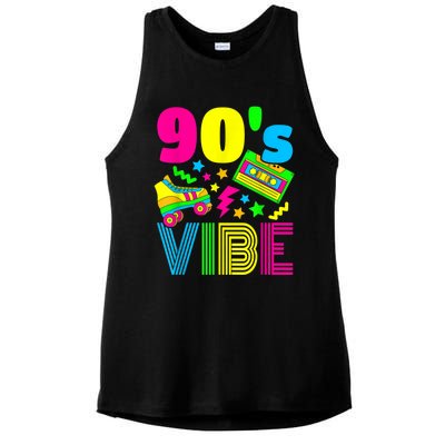 90s Vibe 1990s Fashion 90s Theme Outfit Nineties Theme Party Ladies PosiCharge Tri-Blend Wicking Tank