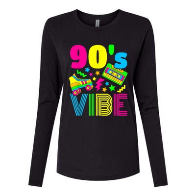 90s Vibe 1990s Fashion 90s Theme Outfit Nineties Theme Party Womens Cotton Relaxed Long Sleeve T-Shirt