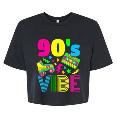 90s Vibe 1990s Fashion 90s Theme Outfit Nineties Theme Party Bella+Canvas Jersey Crop Tee