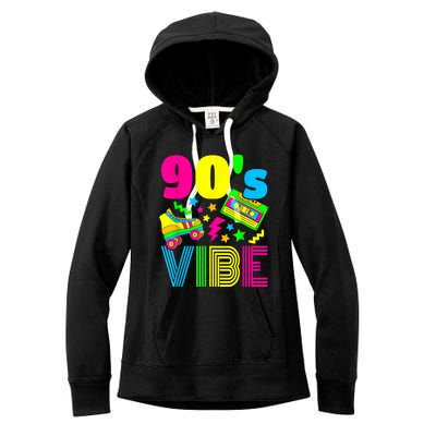 90s Vibe 1990s Fashion 90s Theme Outfit Nineties Theme Party Women's Fleece Hoodie