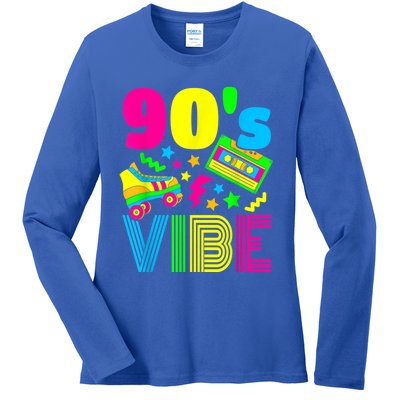 90s Vibe 1990s Fashion 90s Theme Outfit Nineties Theme Party Ladies Long Sleeve Shirt