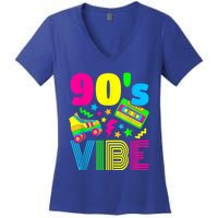 90s Vibe 1990s Fashion 90s Theme Outfit Nineties Theme Party Women's V-Neck T-Shirt