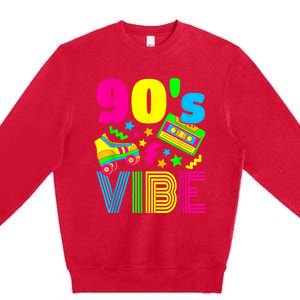 90s Vibe 1990s Fashion 90s Theme Outfit Nineties Theme Party Premium Crewneck Sweatshirt