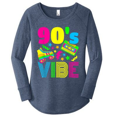 90s Vibe 1990s Fashion 90s Theme Outfit Nineties Theme Party Women's Perfect Tri Tunic Long Sleeve Shirt