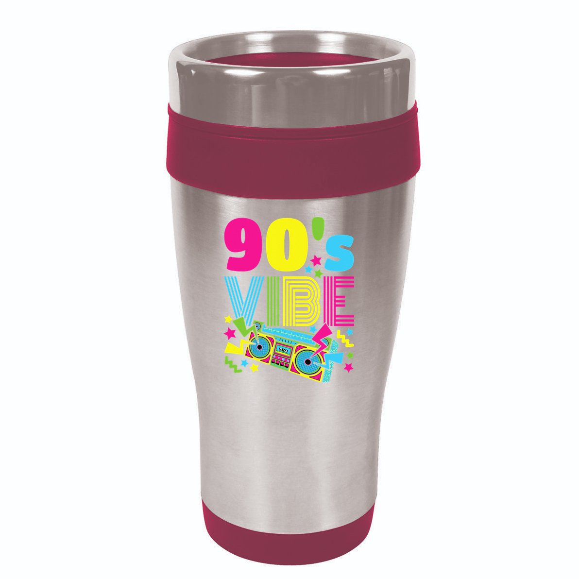 90s Vibe 1990s Fashion Nineties Theme Party 90s Theme Outfit 16oz Travel Tumbler
