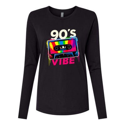 90S Vibe 1990s Music Vintage Retro Party Costume Womens Cotton Relaxed Long Sleeve T-Shirt