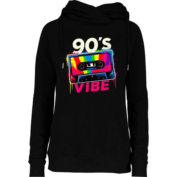 90S Vibe 1990s Music Vintage Retro Party Costume Womens Funnel Neck Pullover Hood