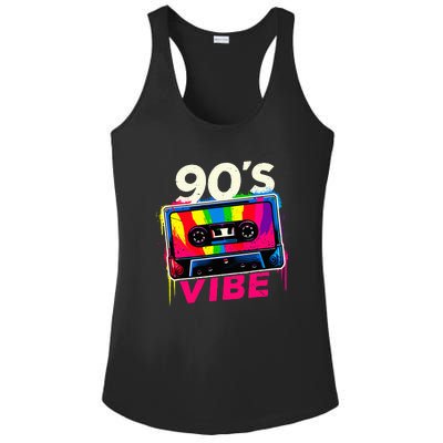 90S Vibe 1990s Music Vintage Retro Party Costume Ladies PosiCharge Competitor Racerback Tank