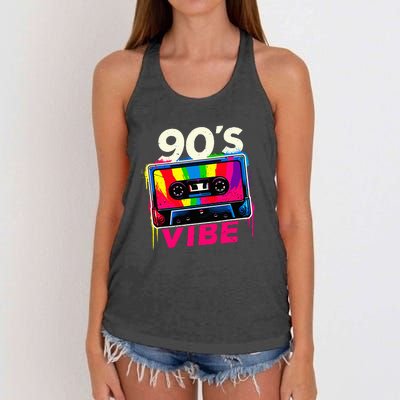 90S Vibe 1990s Music Vintage Retro Party Costume Women's Knotted Racerback Tank