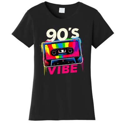 90S Vibe 1990s Music Vintage Retro Party Costume Women's T-Shirt