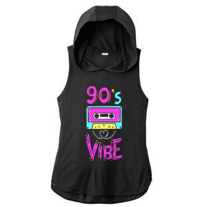 90S Vibe Ladies PosiCharge Tri-Blend Wicking Draft Hoodie Tank